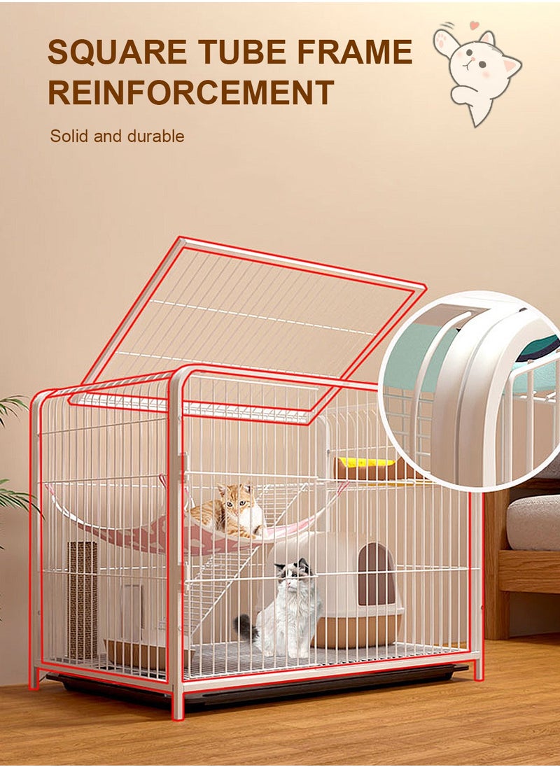 Kidle Cat Cage Extra Large Free Space Cat Cage Villa Cat House Cat Cabinet Cat Nest Cat Climbing Shelf  - Image 5