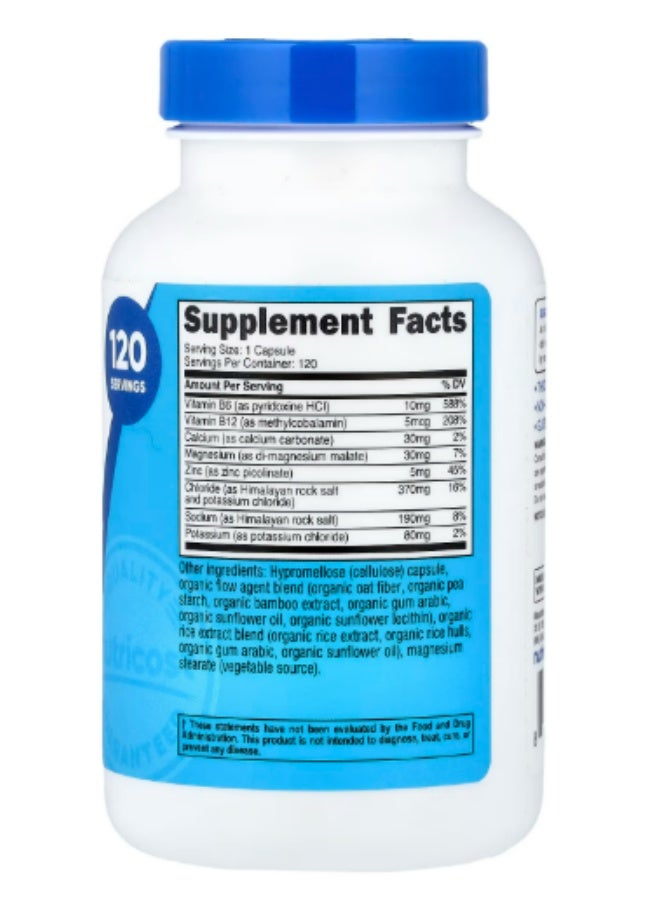 Nutricost Electrolyte Complex - Advanced Hydration 120 Capsules 8 Hydrating Electrolytes Vitamins Gluten Free Non-GMO Vegan - Image 2