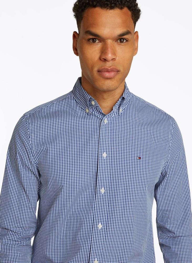 TOMMY HILFIGER Regular Fit Flex Cotton Poplin Gingham Shirt  - Image 3