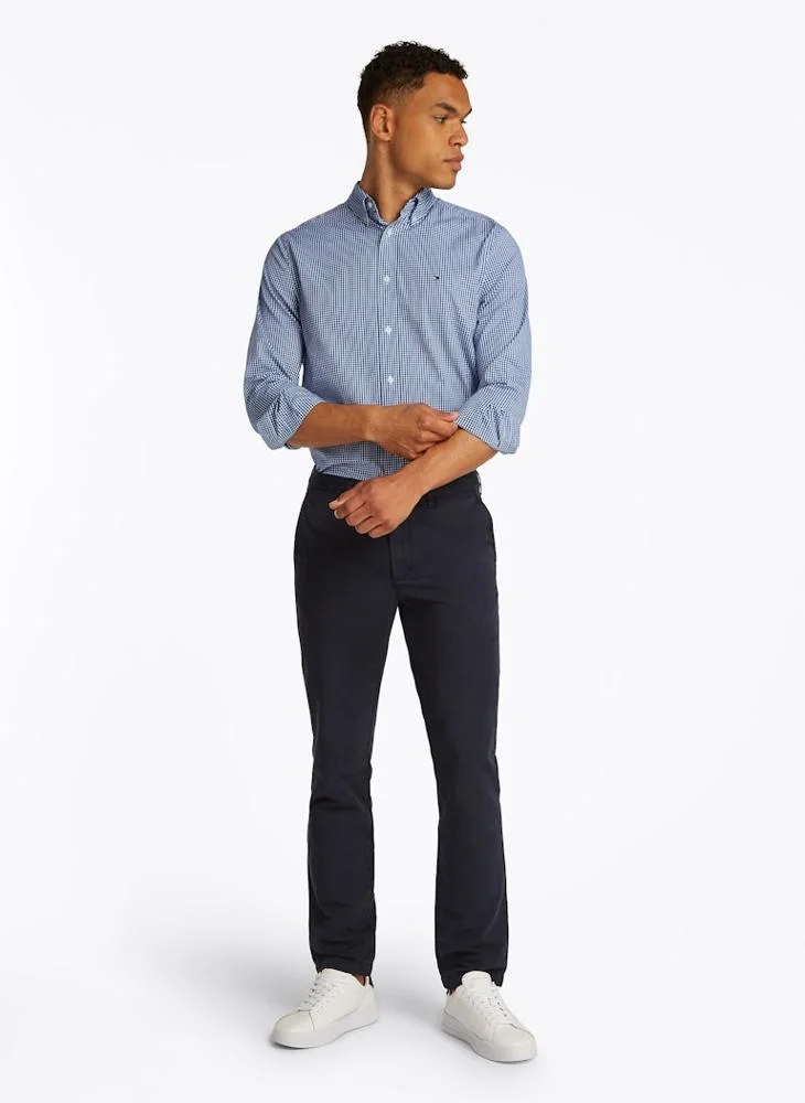 TOMMY HILFIGER Regular Fit Flex Cotton Poplin Gingham Shirt