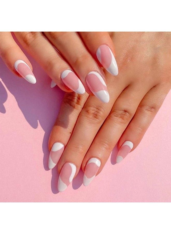 White New Abstract Nails Set Of 24 Reusable Uv Treated Gel Finished Presson Nails With Matt Finish (White Abstract) - pzsku/Z3CC13C7C6A48EDCB8F84Z/45/_/1690019868/612a9918-8f6c-44a6-bfc5-40bbf6532158