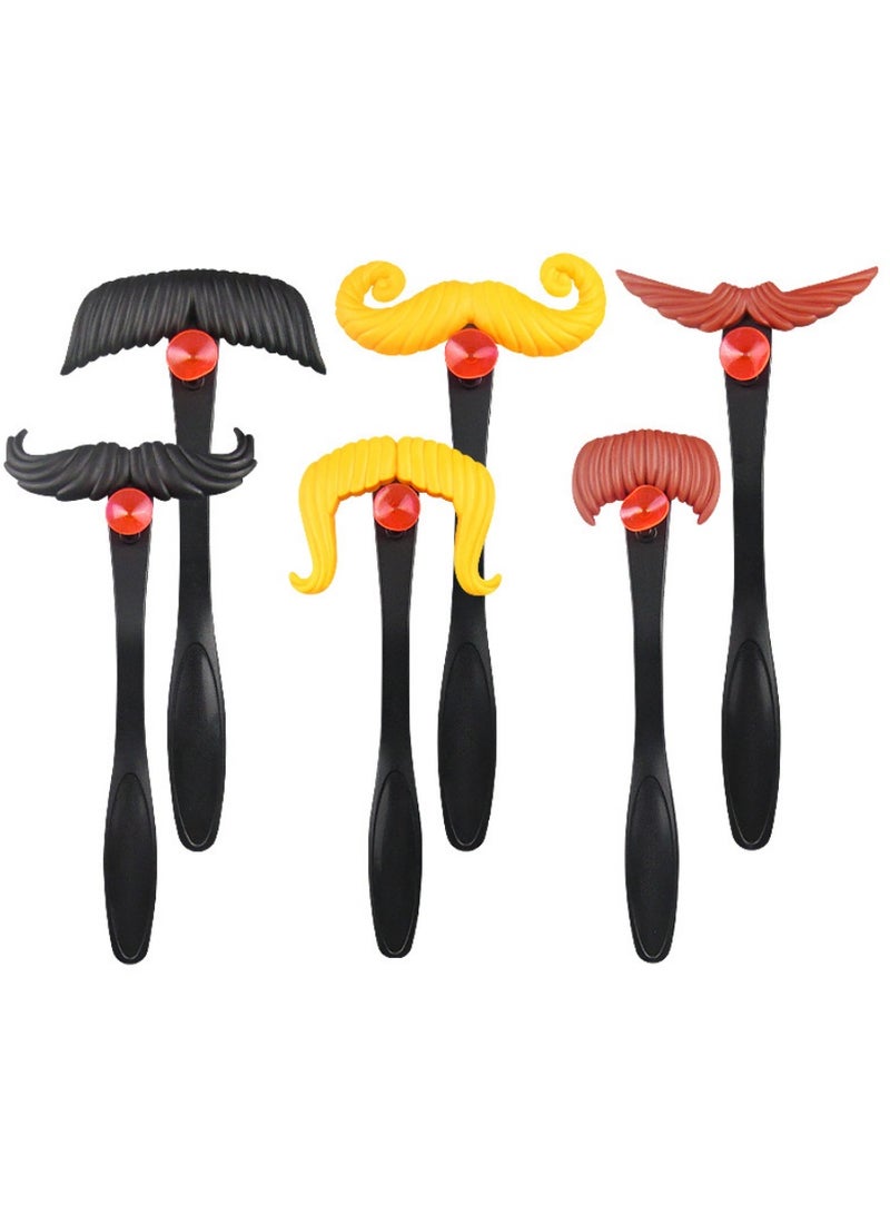 Moustaches Match Moustache Smash Fun Mustache Pass Card Children Family Game,Moustaches Match Game, Moustache Smash, Funny Mustache Pass Cards Game, Children Family Game, with 6 Moustaches  - Image 3