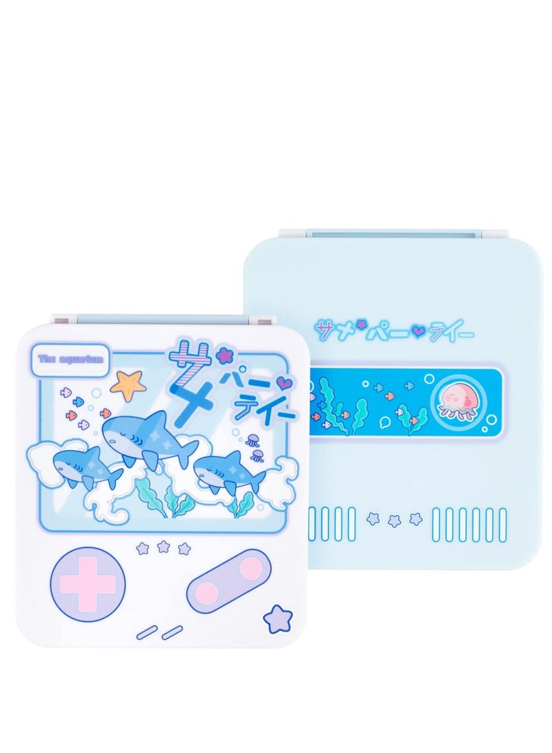 Captaintech Switch Game Card Storage Box, Portable Carrying Storage Travel Box with 12 Game Card Slots, Suitable for Nintendo Switch Game Card (Shark Party) - Image 1