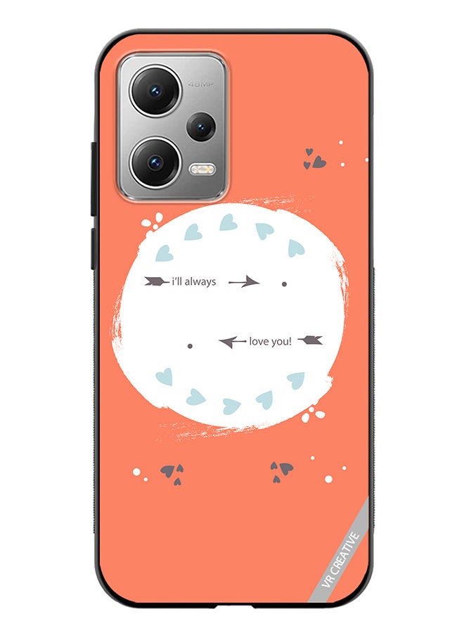 VR CREATIVE Protective Case Cover For Xiaomi Redmi Note 12 I Will Always Love You Design Multicolour - Image 1