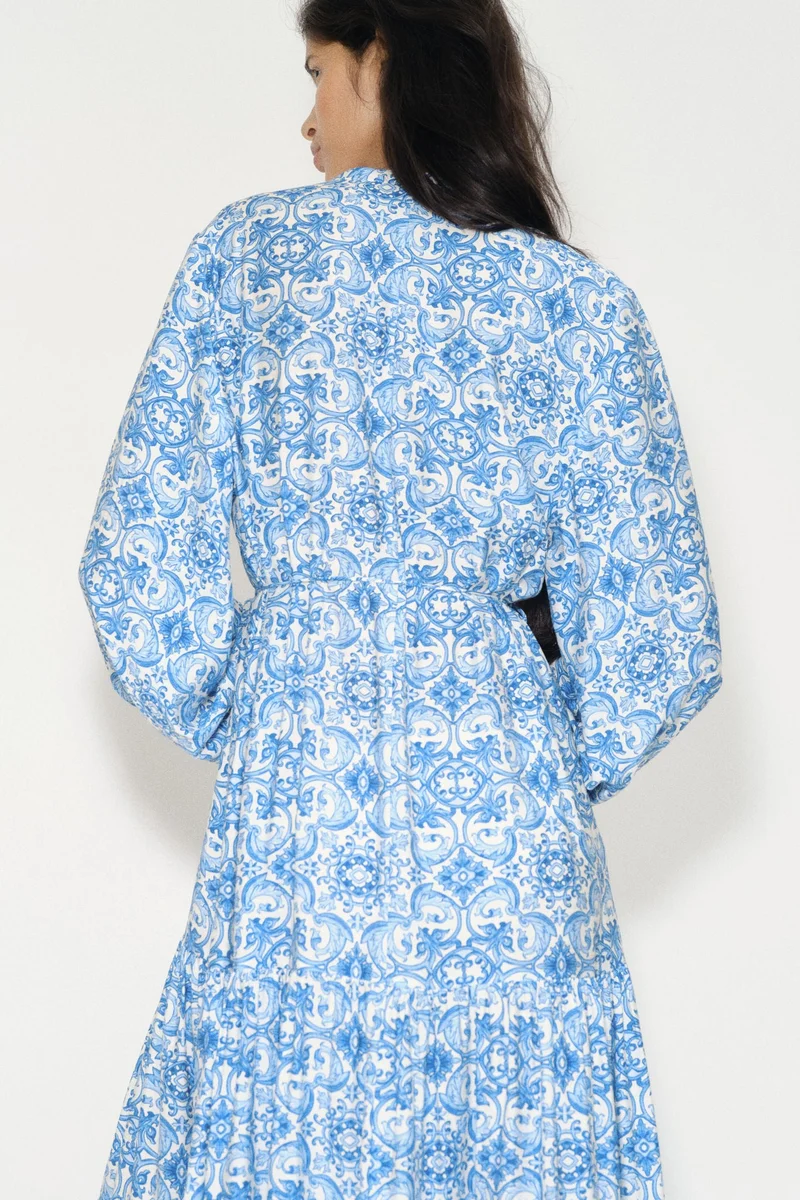 H&M  Printed tiered dress for Women | Best Price UAE