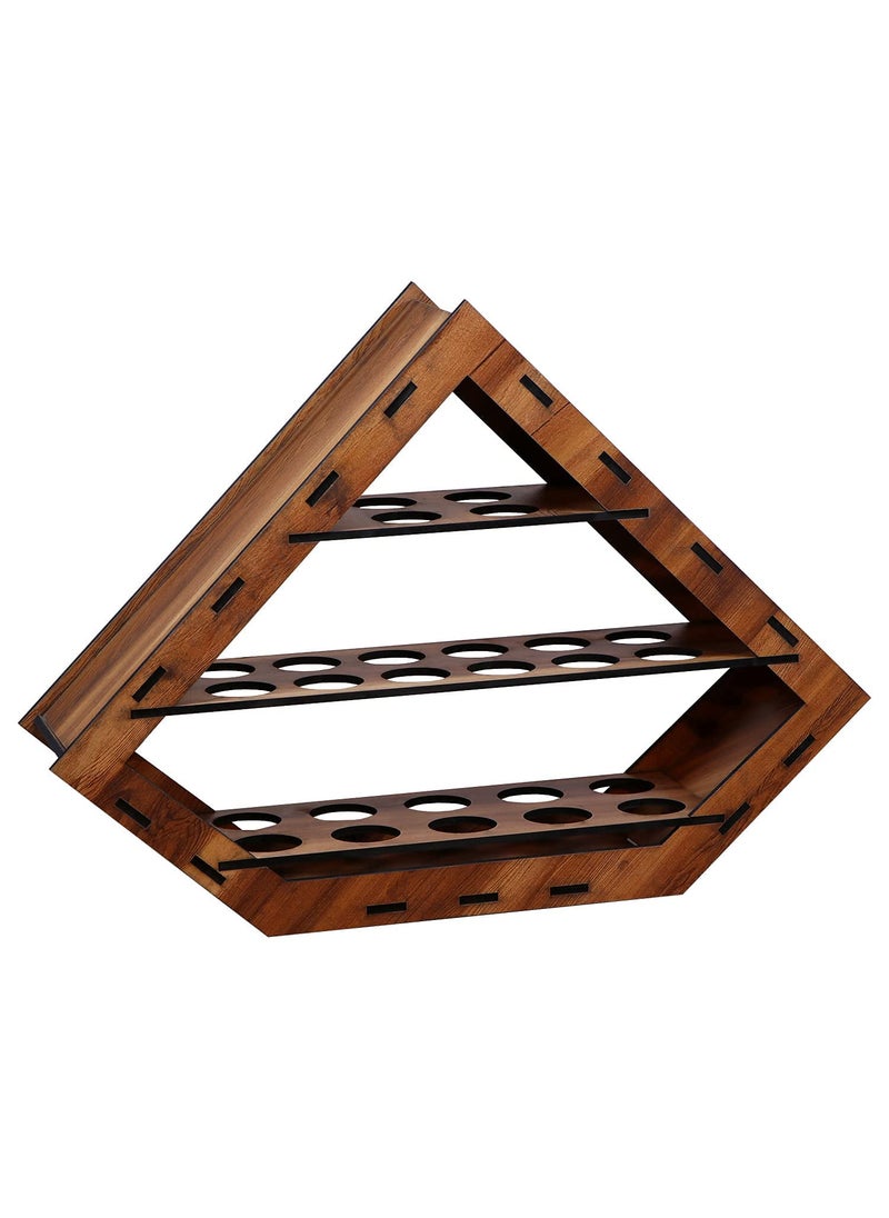 Grofly GROFLY Plywood Egg Holder 3 Shelves Egg Storage Rack 26 Grid Egg Storage Display Stand Egg Storage Basket for Home Kitchen Cabinet Countertop Accessory Organizer for Egg Storage Container Box  - Image 1