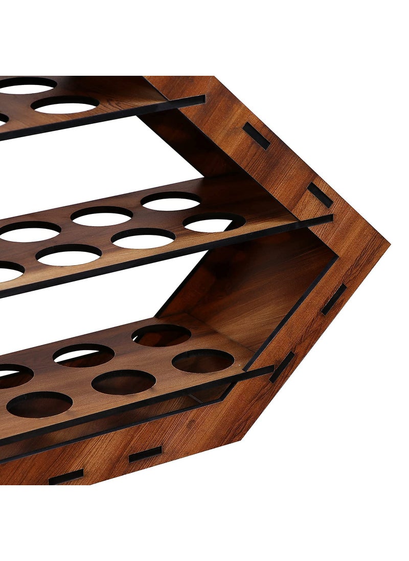 Grofly GROFLY Plywood Egg Holder 3 Shelves Egg Storage Rack 26 Grid Egg Storage Display Stand Egg Storage Basket for Home Kitchen Cabinet Countertop Accessory Organizer for Egg Storage Container Box  - Image 3