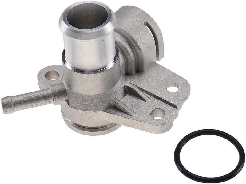 A-Redline Aluminum Coolant Outlet Flange Compatible for Jetta GLI Tiguan Passat CC Eos GTI Beetle Q3 TT 2.0T TSI CCTA Engine - Image 1