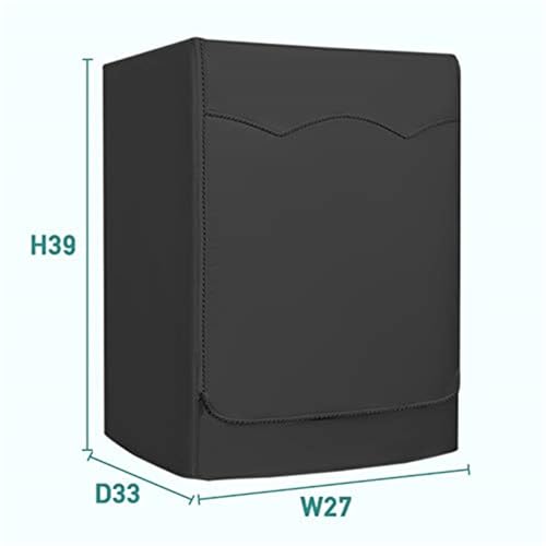 STARTWO Washer/Dryer Cover,Washer and Dryer Covers，Washine Machine Cover for Waterproof and Dustproof Thickening Front-Loading Machine，Washer Cover Fit for Most Front-loading Washer (black) - Image 2