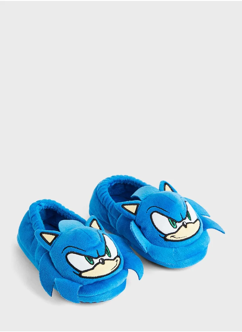 H&M Kids Sonic Printed Slippers Slip Ons