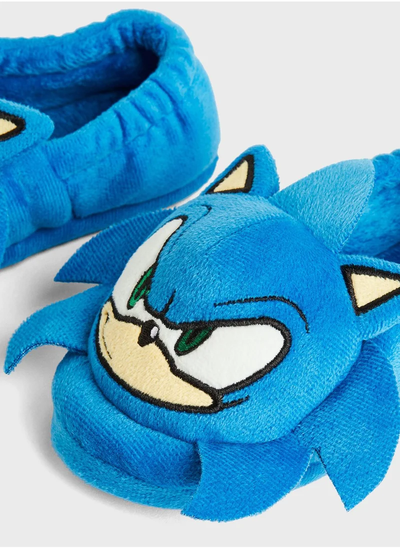 H&M Kids Sonic Printed Slippers Slip Ons