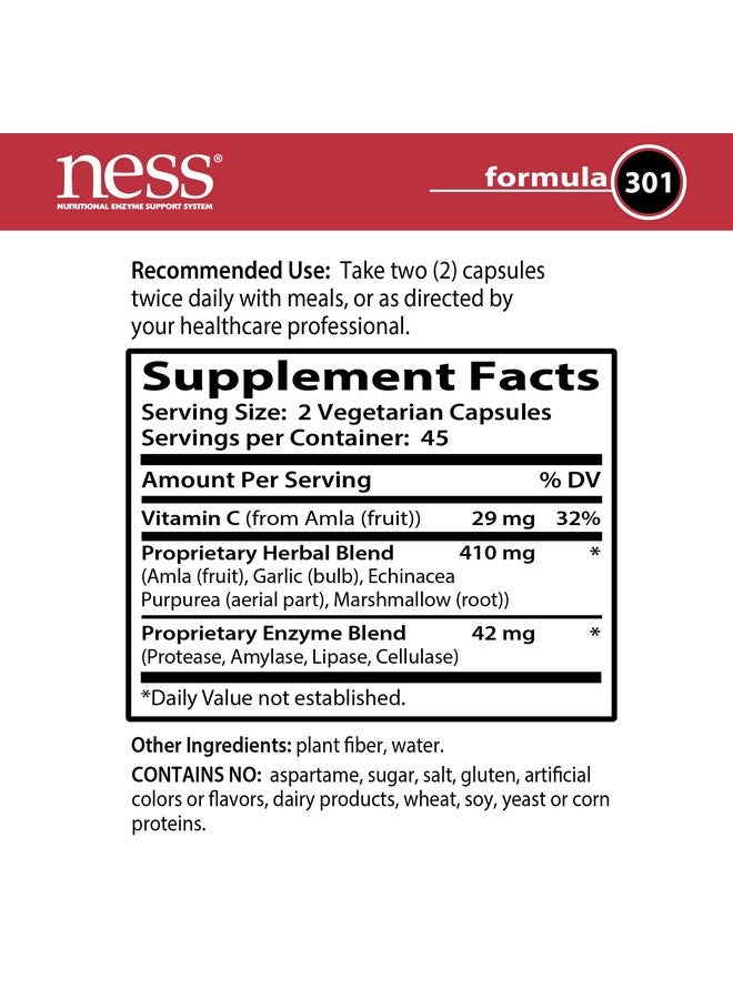 Ness Enzymes Sinus Support #301 90 VegiCaps - Image 2