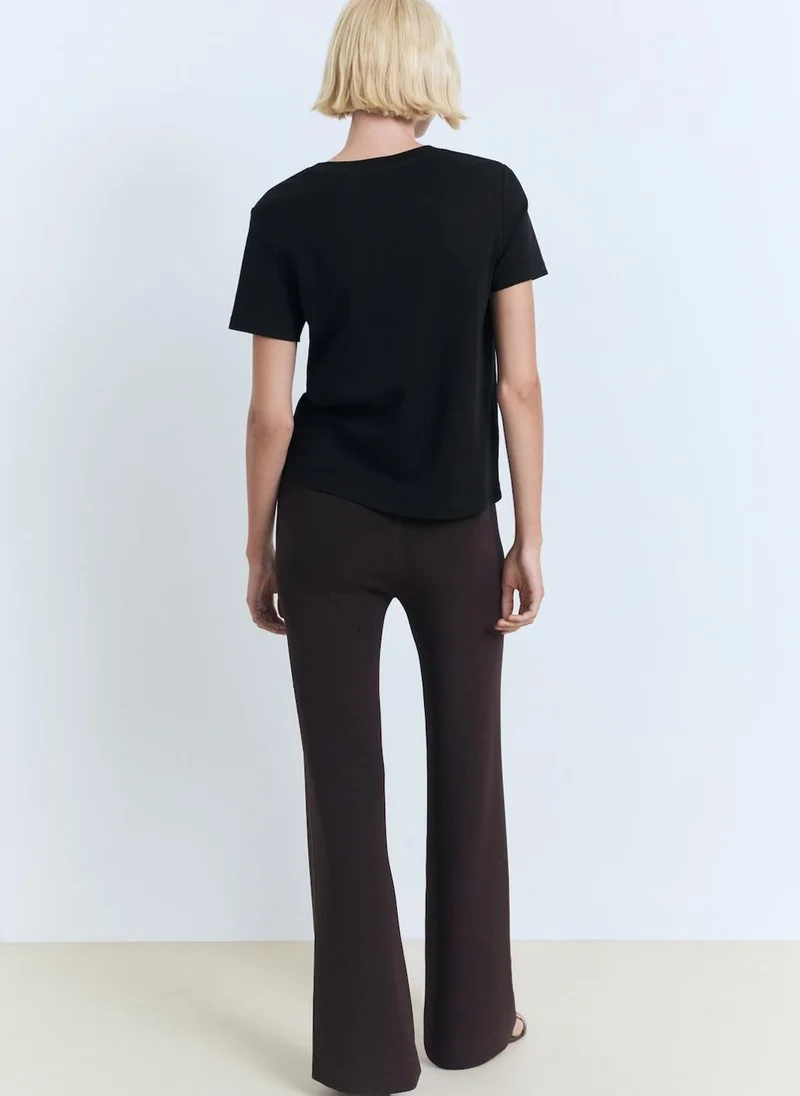 MANGO Cotton Short-Sleeved T-Shirt