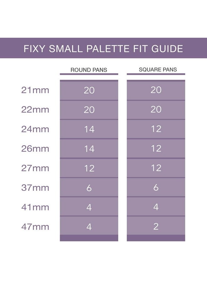 FIXY Empty Magnetic Makeup Palette With Clear Top Organize Depot & Declutter Makeup Customize Your Palette Travel And Eyeshadow Makeup Organizer 4.8” X 4.0" Small Palette - Image 4