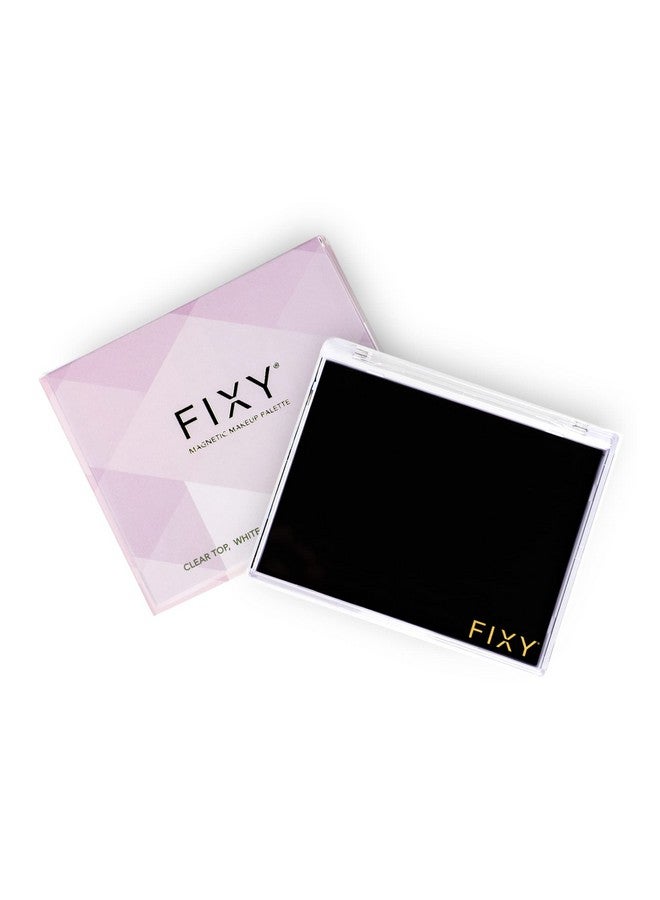FIXY Empty Magnetic Makeup Palette With Clear Top Organize Depot & Declutter Makeup Customize Your Palette Travel And Eyeshadow Makeup Organizer 4.8” X 4.0" Small Palette - Image 2
