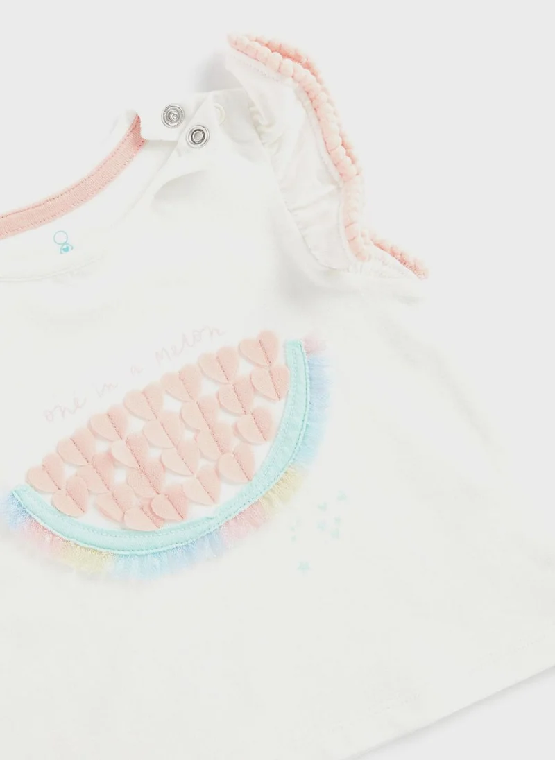 مذركير Kids Heart Print T-Shirt & Shorts Set