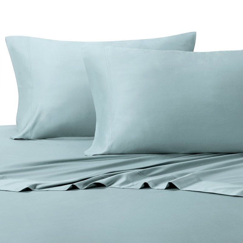 Royal Hotel Bedding Royal Hotel Bedding Silky Soft Viscose from Bamboo and Cotton Blend Sheet Set 100 Luxury Blend 60 Viscose Made from Bamboo and 40 Cotton Bed Sheets Top Split King Size Blue 