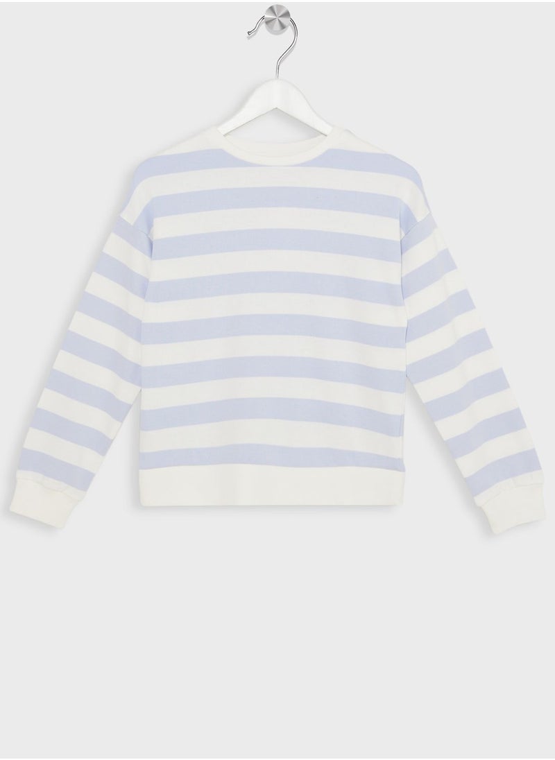 MANGO - Kids Color Block Sweatshirt - Image 1