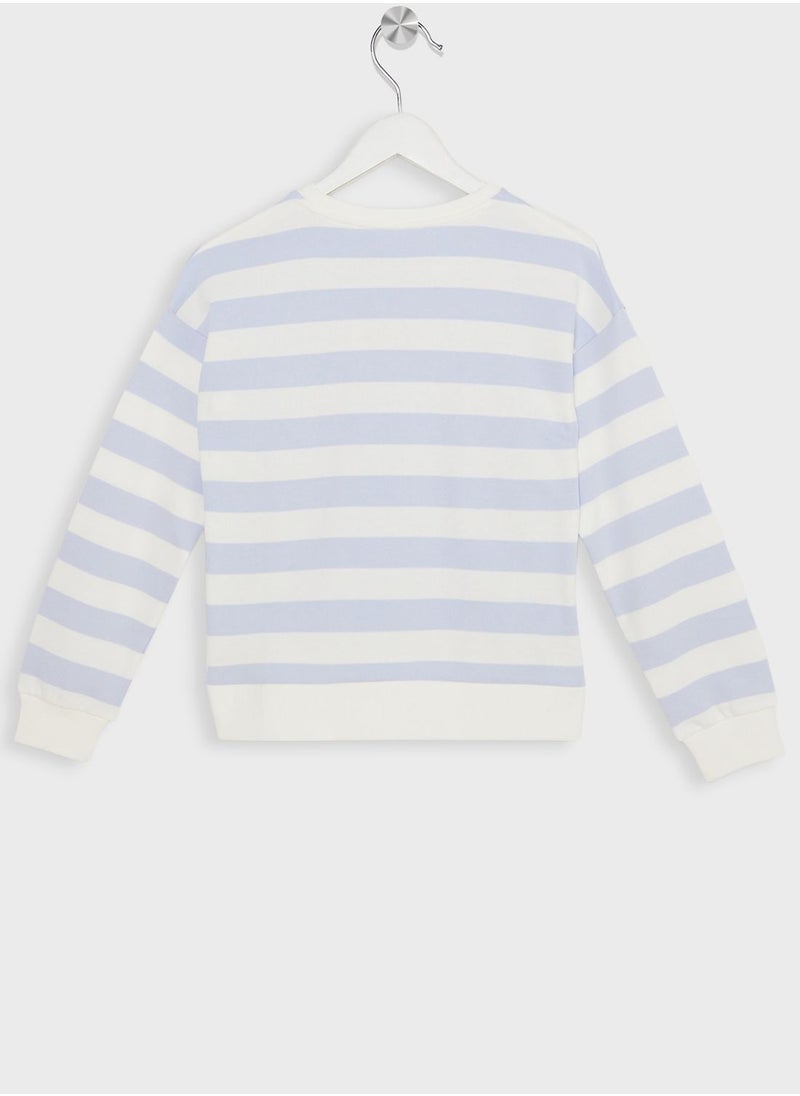 MANGO - Kids Color Block Sweatshirt - Image 1