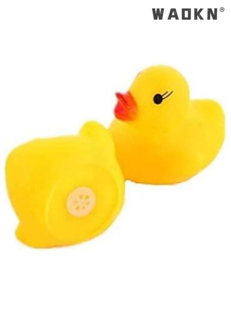 دبليو أيه أو كي أن 20 قطعة من البطة المطاطية العائمة للأطفال، ألعاب حمام مناسبة للأولاد والبنات، ألعاب حمام سباحة ممتعة - Image 1