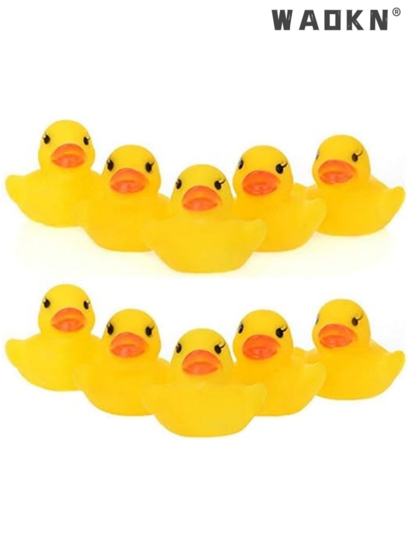 دبليو أيه أو كي أن 20 قطعة من البطة المطاطية العائمة للأطفال، ألعاب حمام مناسبة للأولاد والبنات، ألعاب حمام سباحة ممتعة - Image 2