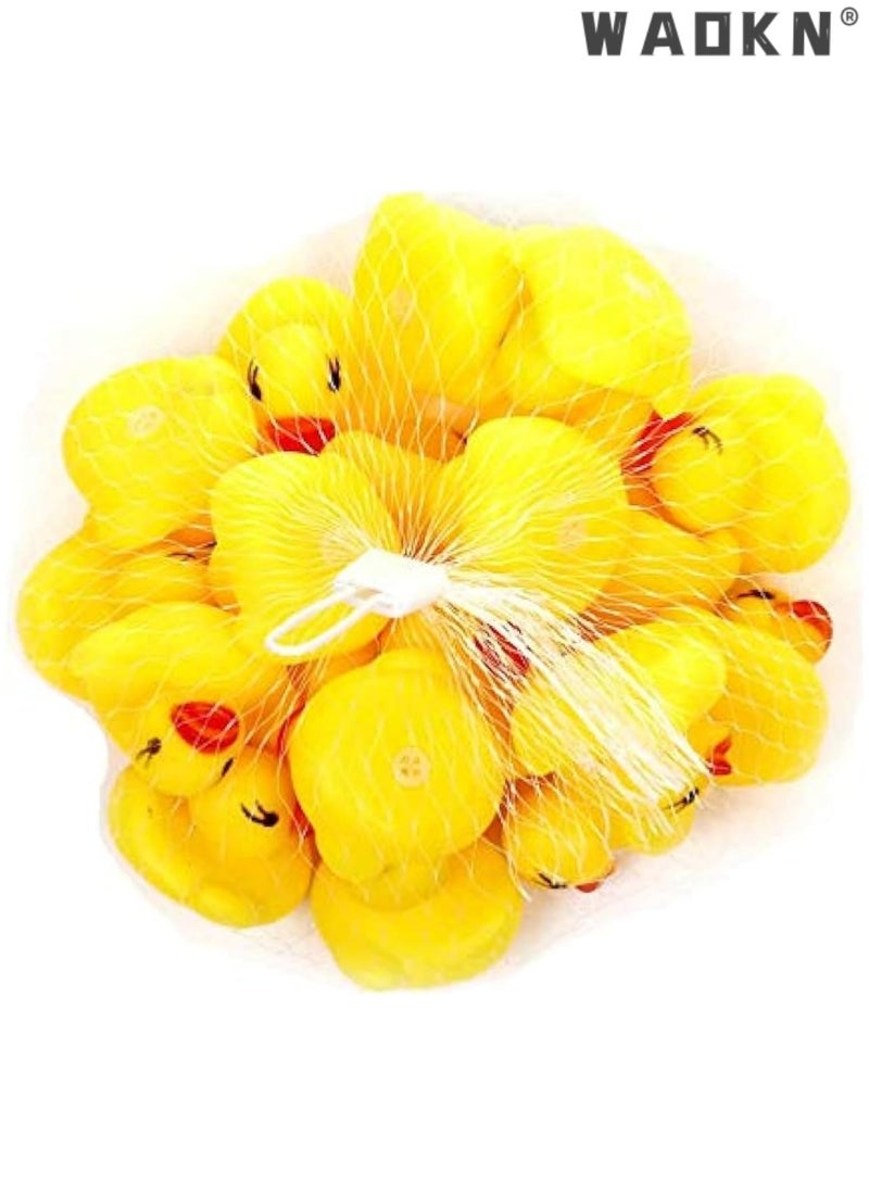 دبليو أيه أو كي أن 20 قطعة من البطة المطاطية العائمة للأطفال، ألعاب حمام مناسبة للأولاد والبنات، ألعاب حمام سباحة ممتعة - Image 3