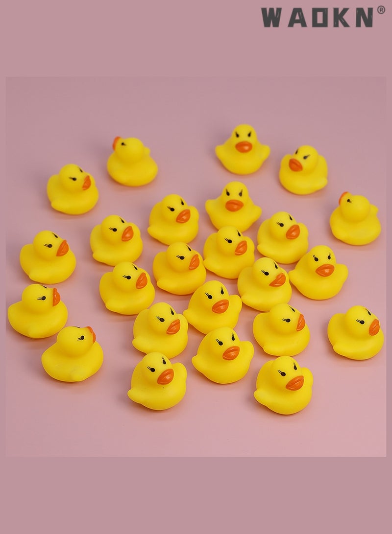 دبليو أيه أو كي أن 20 قطعة من البطة المطاطية العائمة للأطفال، ألعاب حمام مناسبة للأولاد والبنات، ألعاب حمام سباحة ممتعة - Image 4