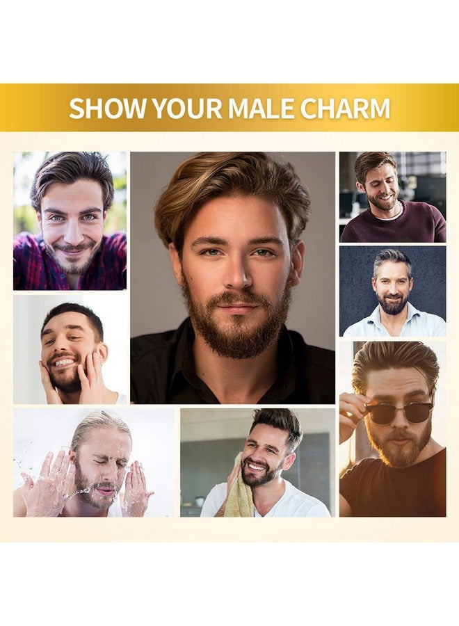 POP MODERN.C Beard Growth Oil With Biotin Caffeine, Stimulate Beard Growth Serum For Facial Hair Treatment, Promote Hair Regrowth For Men Full Longer Masculine Thick Male Beard Gift - Image 4