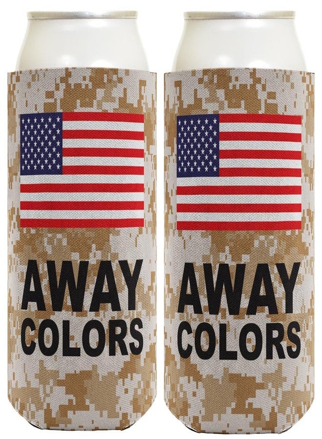 ذيس وير حافظة مشروبات حرارية بألوان العلم الأمريكي ونقشة التمويه الصحراوي، إصدار خاص بيوم الاستقلال الأمريكي (عبوة من قطعتين) - Image 1