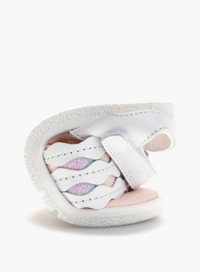 Pablosky Girls' Strappy Sandals with Hook and Loop Closure