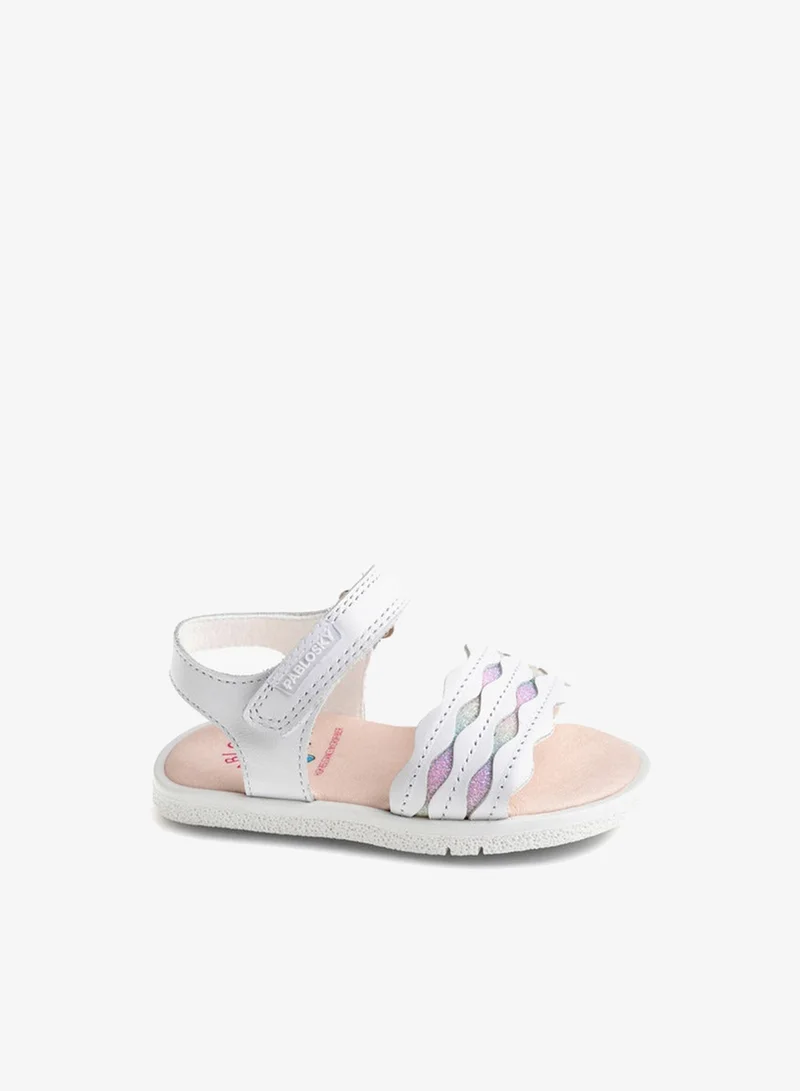 بابلوسكي صنادل بناتي بشريط لاصق بخطاف وحلقة