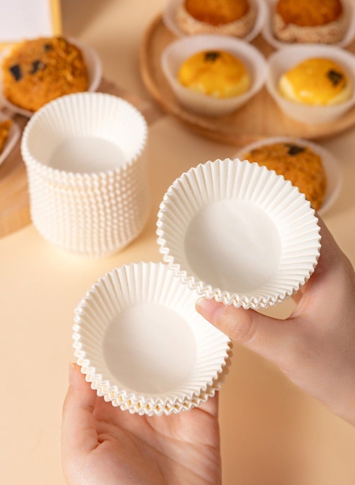 100Pcs Pure White Cupcake Liners Food Grade Paper Cup Muffin Cases Cake Baking Egg Tarts Tray Cake Mold Pastry Decorating Tools  - Image 4