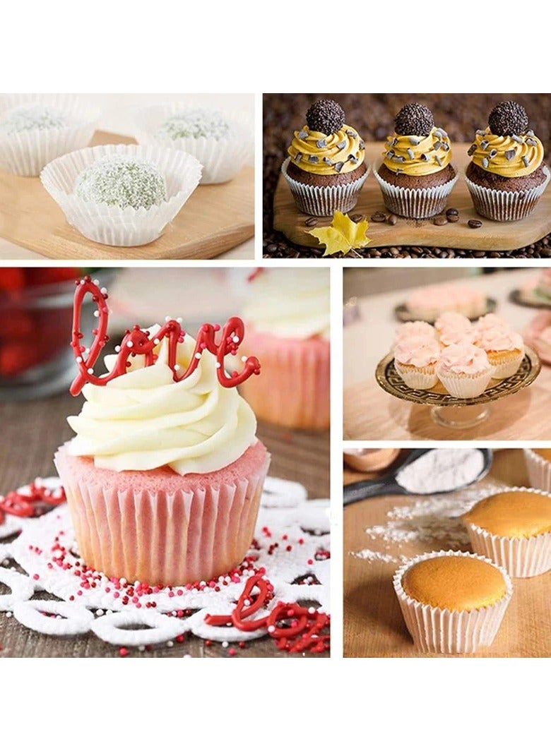 100Pcs Pure White Cupcake Liners Food Grade Paper Cup Muffin Cases Cake Baking Egg Tarts Tray Cake Mold Pastry Decorating Tools  - Image 5
