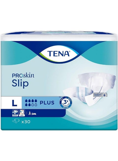 TENA SLIP PLUS ADLT DIAPER PRMUM L 30PAD