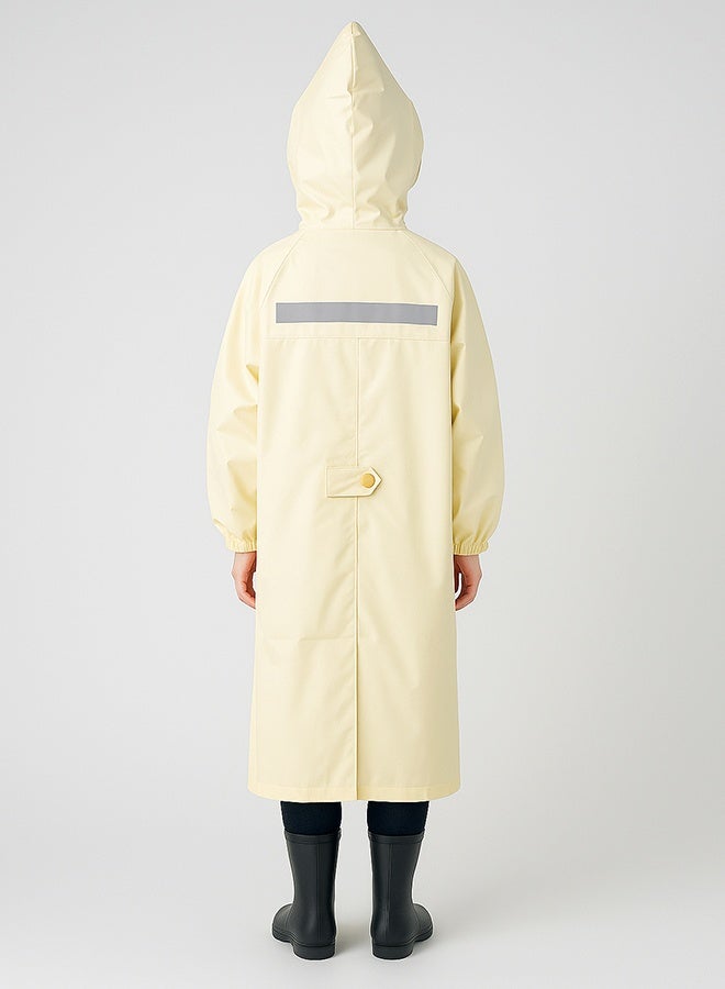 LITTLE SURPRISE BOX Little Surprise Box,  Cream Animal Print knee length Raincoat for Kids & Teens-3XL - Image 4