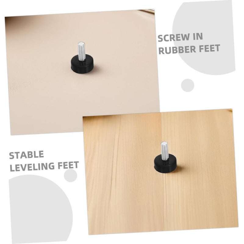 Adjustable Rubber Anti Vibration Feet Furniture Washer Dryer Screw in Leveling Pads - Image 4