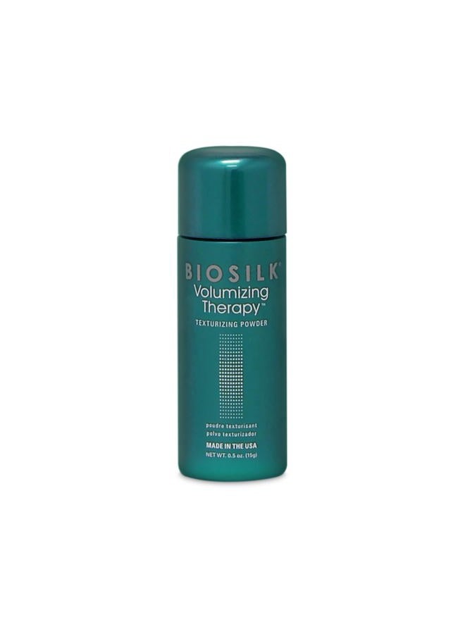 BIOSILK Volumizing Therapy Texturizing Powder, Lifts Roots To Elevate Any Style, Absorbs Excess Oil, Sulfate, Paraben & Cruelty-Free, 0.5 Oz - Image 1