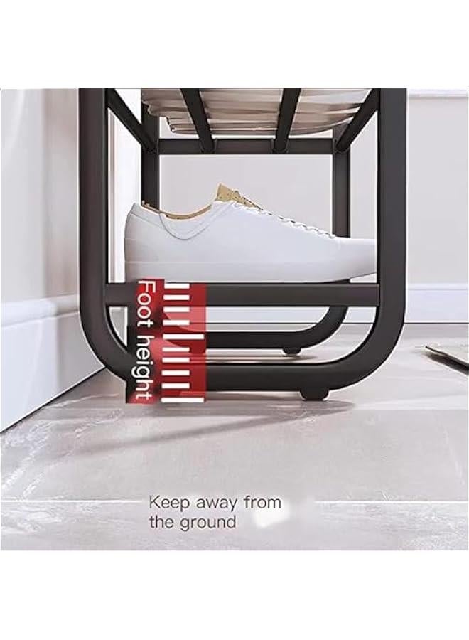 HOOKOR Shoe Racks, Free Standing Shoe Storage 5 Tier Shoe Rack Shelf Storage Organizer Stand Holder Keep Room Neat Door Space Saving (Black, 5-Tier) - Image 5