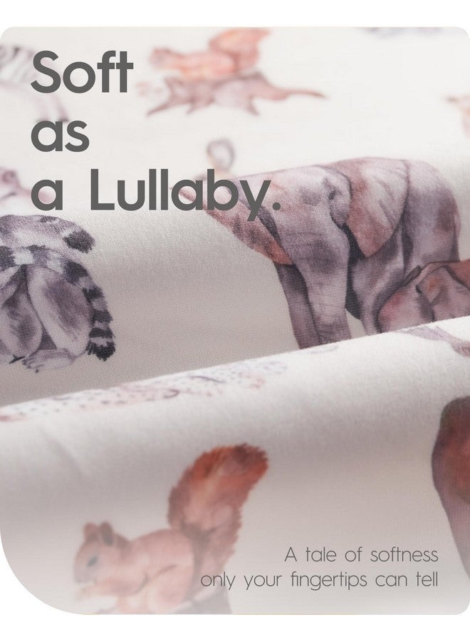 TOTBASIC Graco Pack and Play Fitted Sheets - 2 Pack Mini Crib Sheets, Hypoallergenic and Soothing, Premium Jersey Fabric, Safari Sea Animals Pattern - Image 4