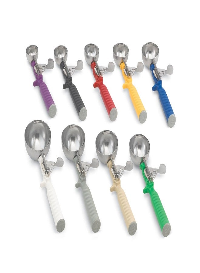 Vollrath 47144 Round Stainless Steel Dishers, Set of 2 (Size 20, 1 5/8-Ounce, Yellow) - Image 2