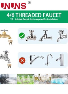 UNUNS Garden Irrigation System,DIY Saving Water Automatic Irrigation Equipment Set,20M Drip Irrigation With 20pcs Adjustable Sprinkler Heads For Garden Greenhouse Lawn Patio  - Image 5