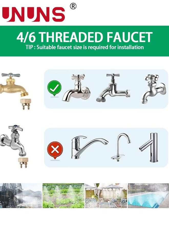 UNUNS - Garden Irrigation System,DIY Saving Water Automatic Irrigation Equipment Set,20M Drip Irrigation With 20pcs Adjustable Sprinkler Heads For Garden Greenhouse Lawn Patio - Image 1