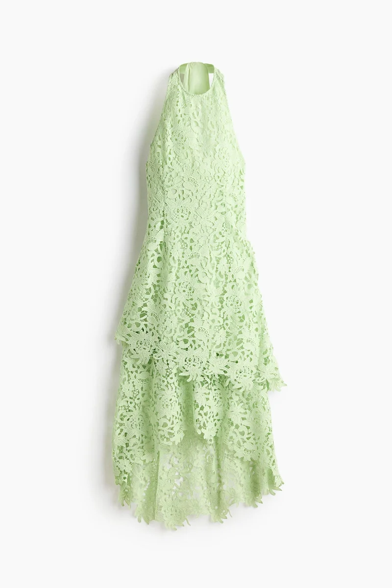H&M Lace halterneck dress