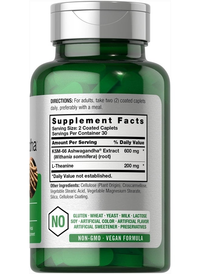 Horbaach KSM-66 Ashwagandha 600mg, 60 Coated Caplets  - Image 2