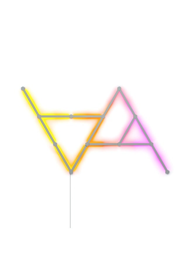 Nanoleaf Lines Starter Kit - Smart WiFi LED Panel System with Music Visualizer - 15 Pack UK - White - Image 1