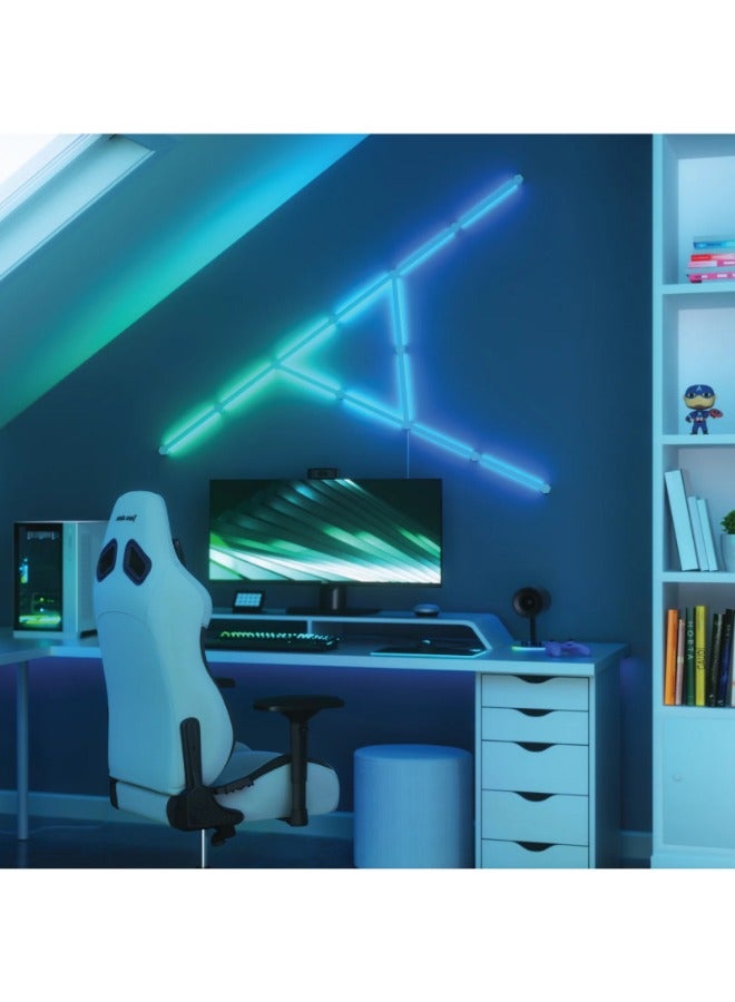 Nanoleaf Lines Starter Kit - Smart WiFi LED Panel System with Music Visualizer - 15 Pack UK - White - Image 3