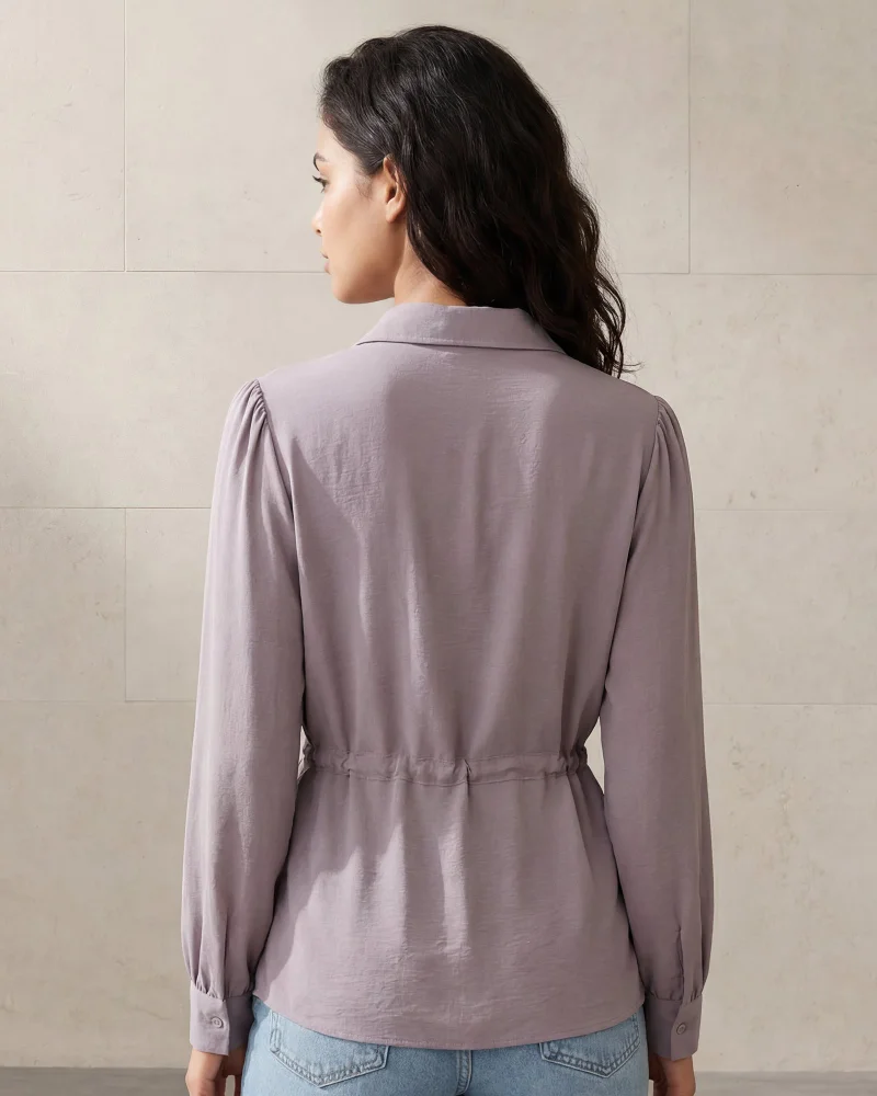 ردتاغ Women Grey Casual Blouse
