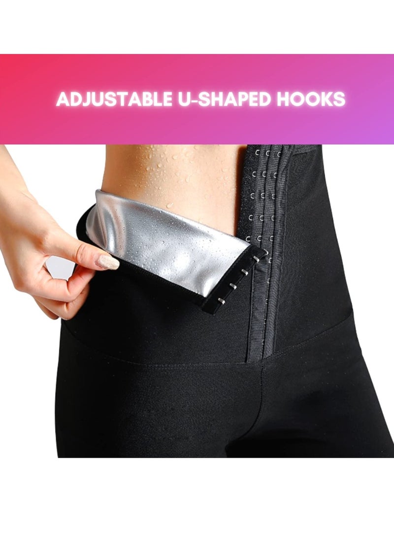 SYOSI - Sauna Sweat Shapewear Leggings Pants Workout Suit Waist Trainer Shaper Sweatsuit Exercise Fitness Gym Yoga Women - Image 1
