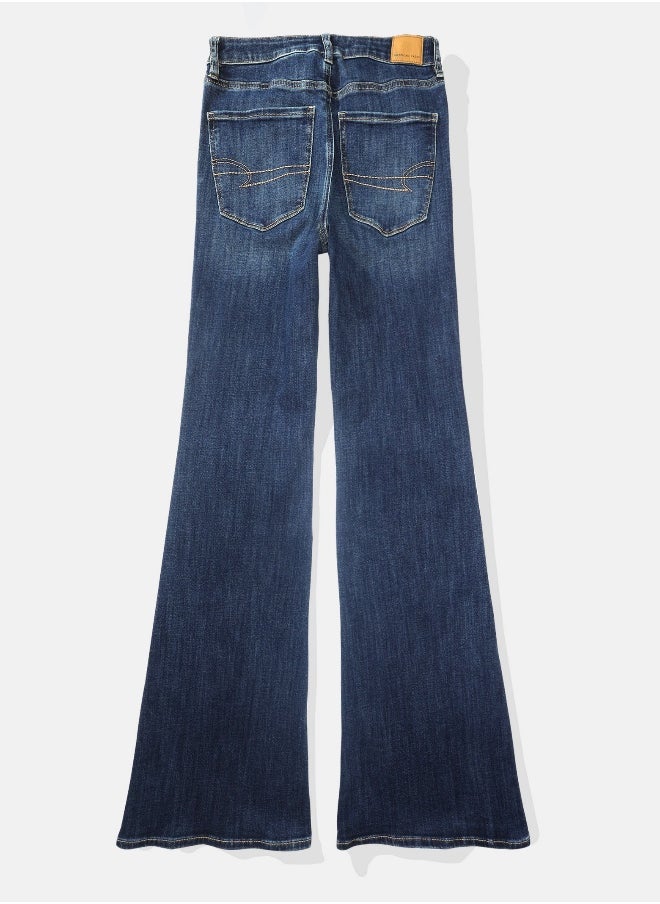 American Eagle بنطلون جينز AE Next Level Super High-Wisted Flare  - Image 4