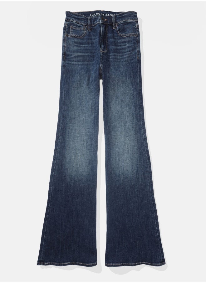 American Eagle بنطلون جينز AE Next Level Super High-Wisted Flare  - Image 3
